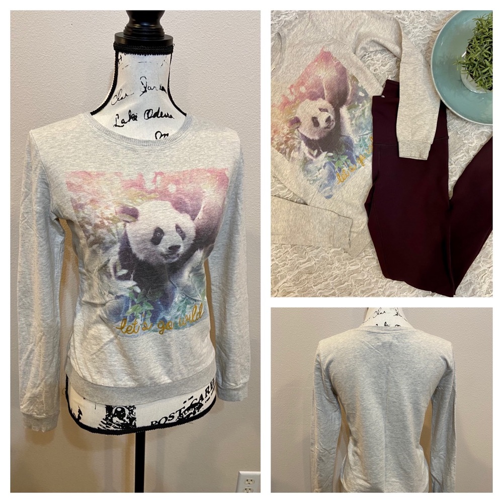 Soft Cozy Sweatshirt Top Pullover Crew Neck Shirt